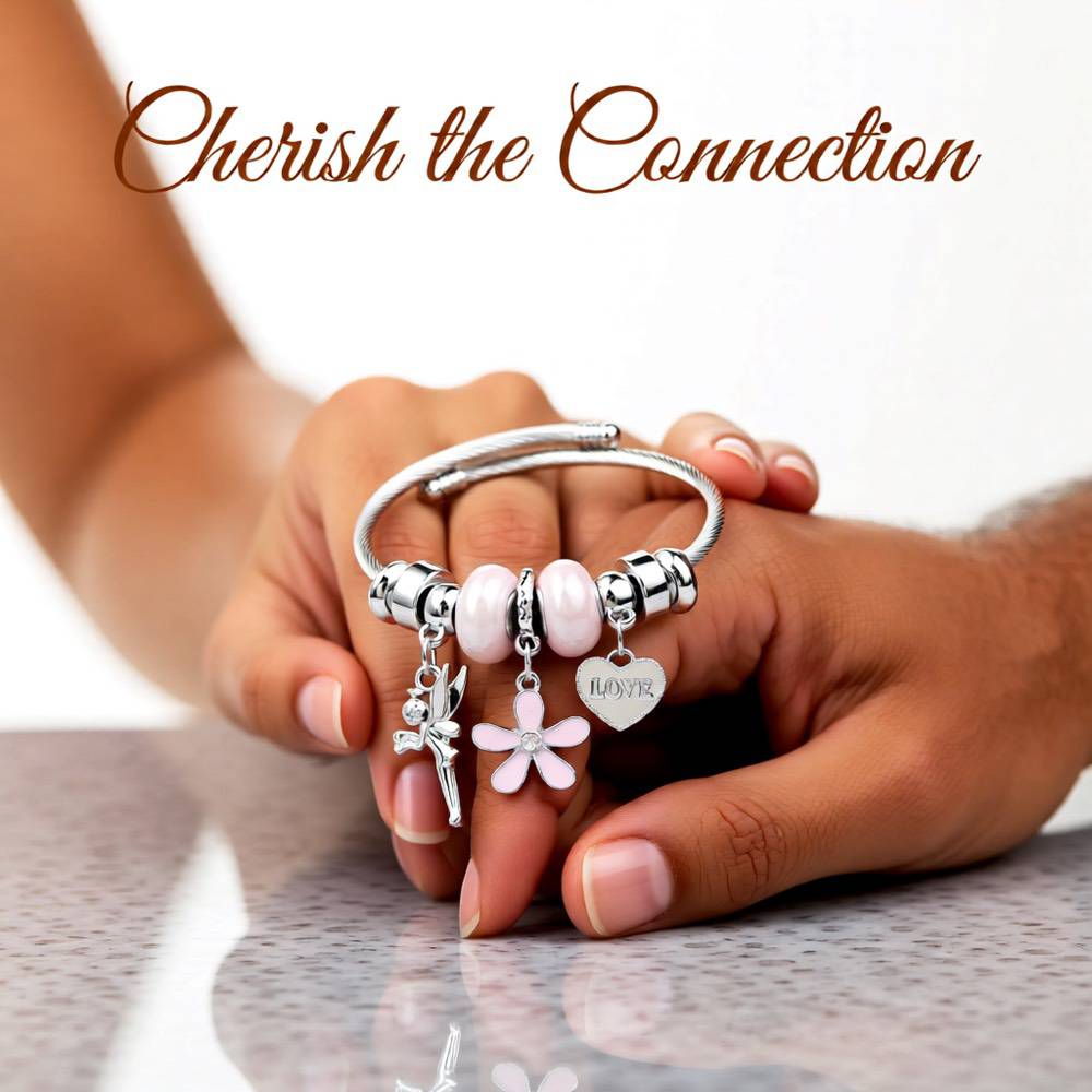 Elegant Heart Shape Butterfly Stainless Steel Asymmetrical Plating Bangle