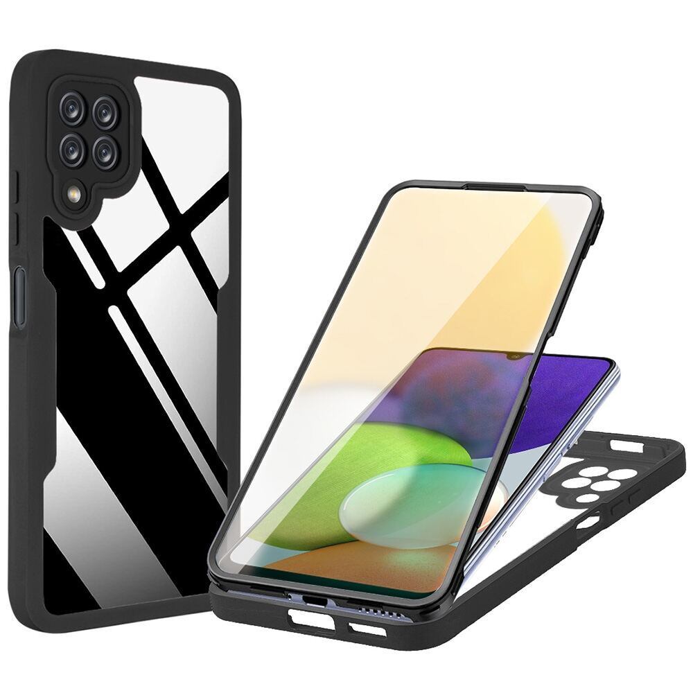 Samsung Galaxy A22 4G Case Made With Acrylic and TPU - Black