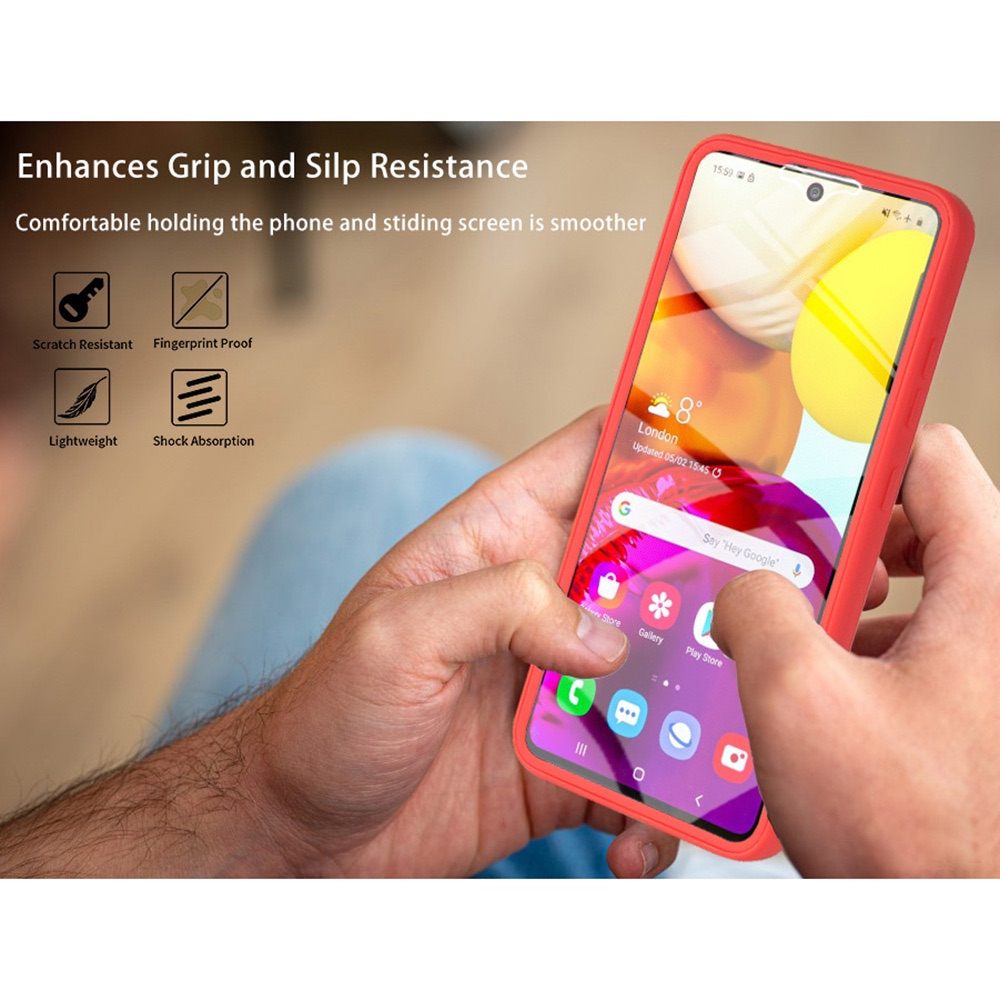 Samsung Galaxy A71 4G Case Made With Acrylic and TPU - Black