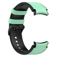 Galaxy Watch6 Silicone PU Leather Buckle Band – Green