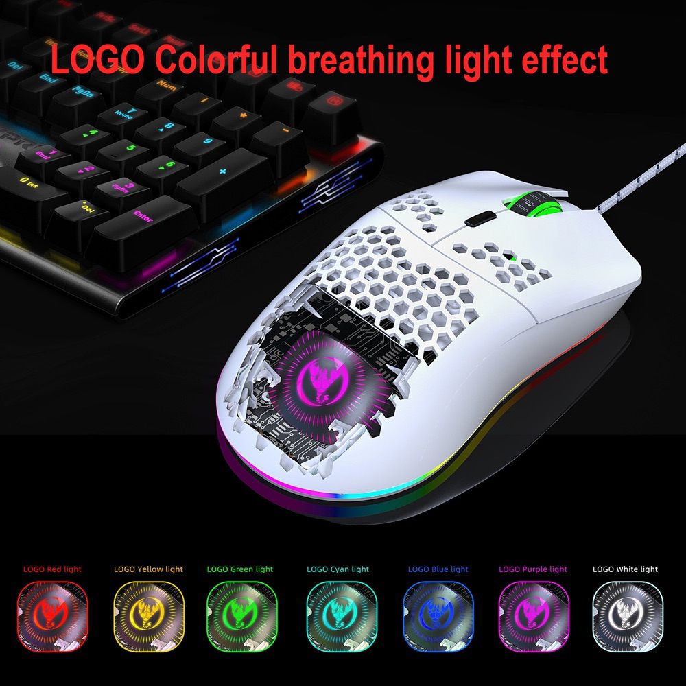 Gaming Mouse Wired 6 Keys RGB Lighting Programmable
