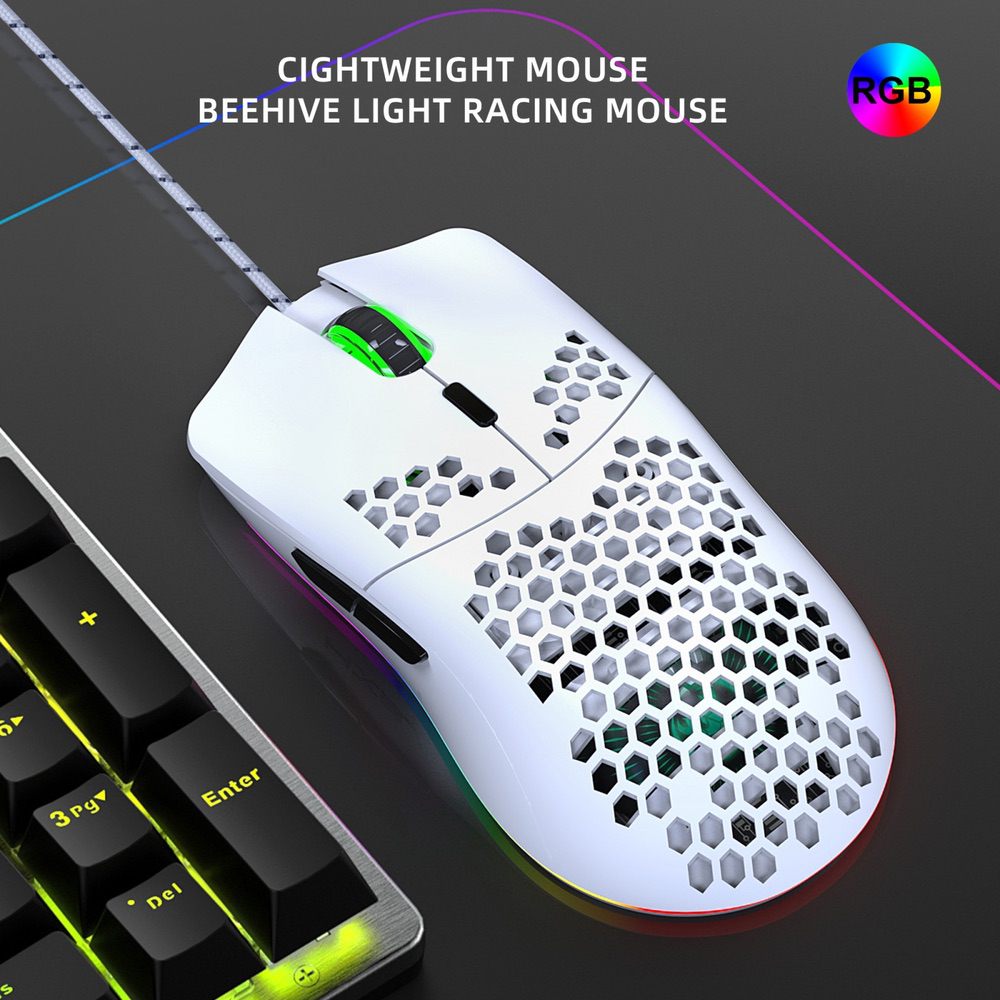 Gaming Mouse Wired 6 Keys RGB Lighting Programmable