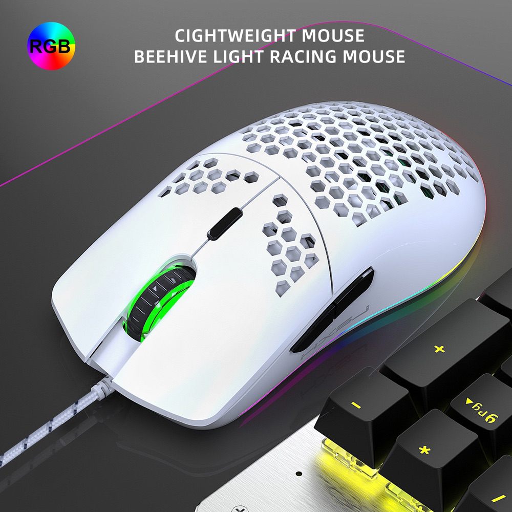 Gaming Mouse Wired 6 Keys RGB Lighting Programmable