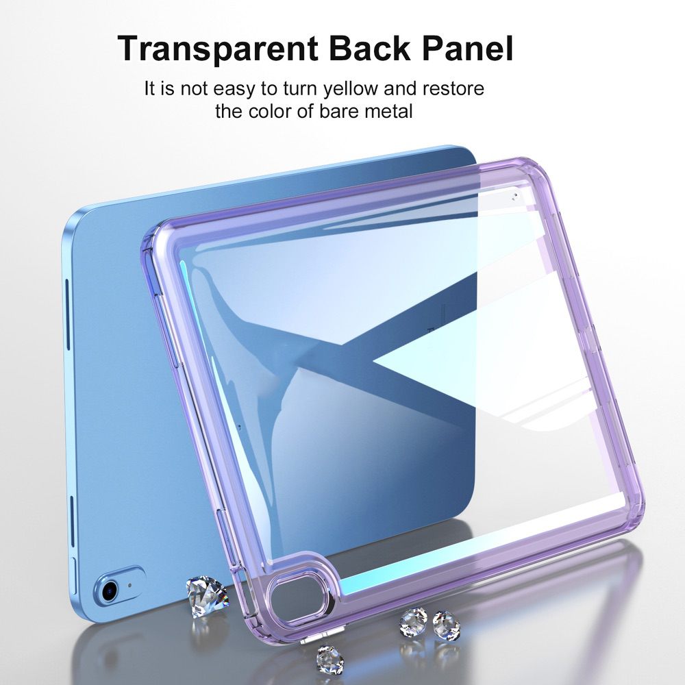 iPad Air 5 2022 / iPad Air 4 2020 Transparent Acrylic TPU - Purple