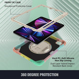 iPad Pro 11 2022/2021/2020 Case Shockproof With Pen Slot & Shoulder Strap - Colourful