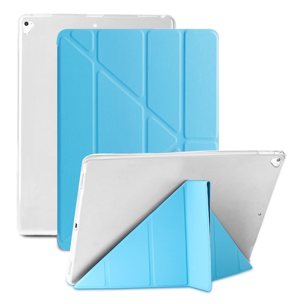 iPad Pro 12.9 2017, iPad Pro 12.9 2015 Multi-folding Quality Case - Sky Blue