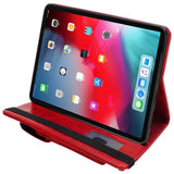 iPad Pro 12.9 2018 Case Crazy Horse Texture Multi-slot cards - Red