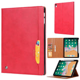 iPad Pro 12.9 2018 Case Knead Skin Texture Multi-slot cards - Red