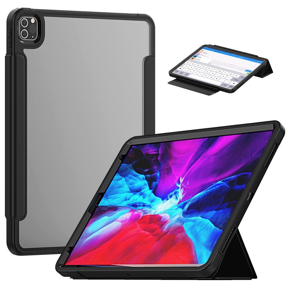 iPad Pro 12.9 2020 Case With Screen Protector - Black