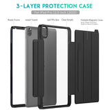 iPad Pro 12.9 2020 Case With Screen Protector - Black