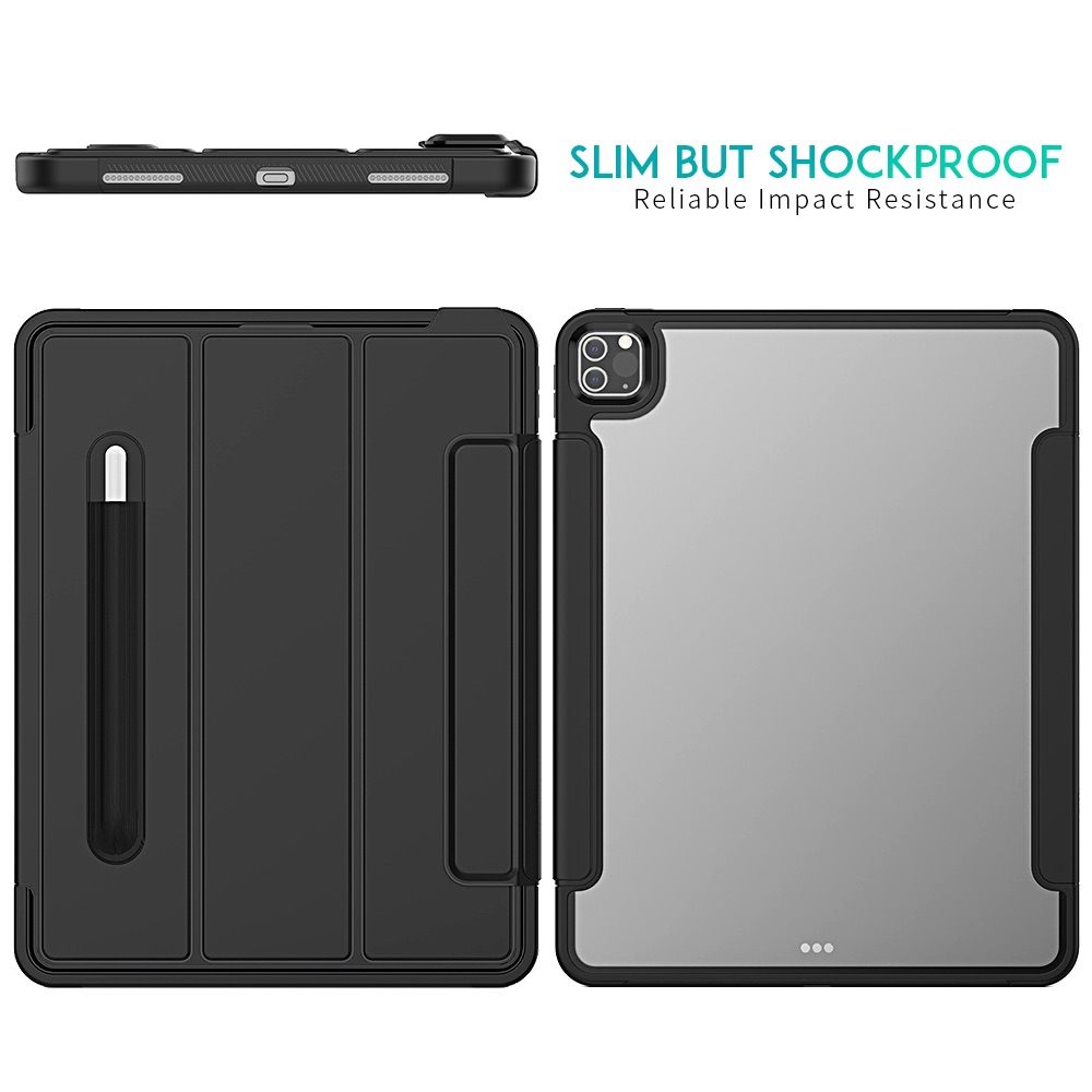 iPad Pro 12.9 2020 Case With Screen Protector - Black