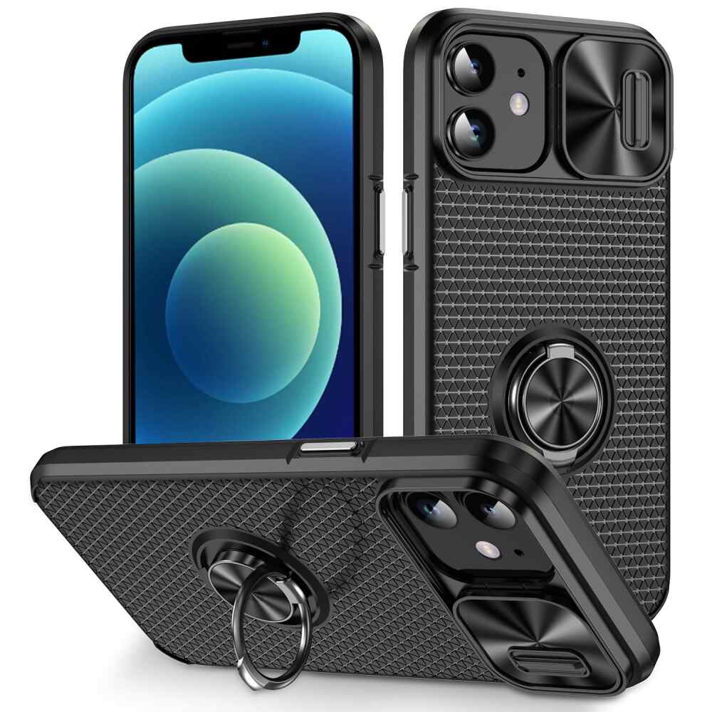 iPhone 11 Case With Sliding Camshield Armor - Black