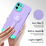 iPhone 11 Case With Small Tail Holder Made With TPU + PC - Purple