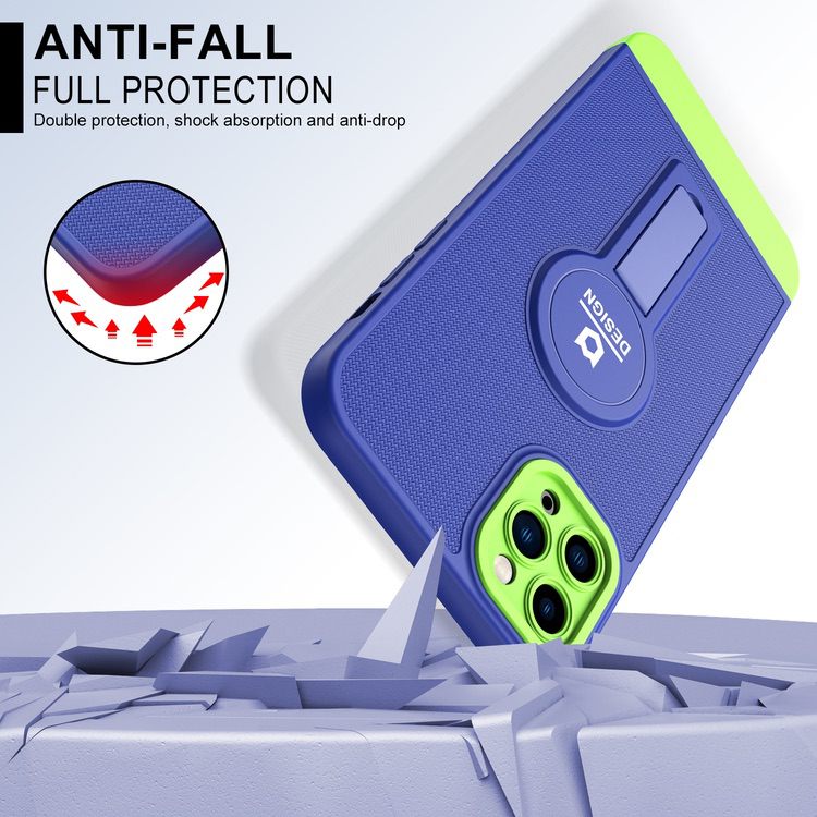 iPhone 11 Pro Case With Small Tail Holder - Blue Green