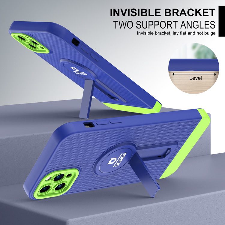 iPhone 11 Pro Case With Small Tail Holder - Blue Green