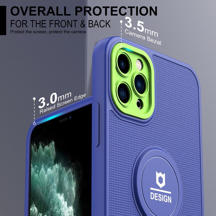 iPhone 11 Pro Case With Small Tail Holder - Blue Green