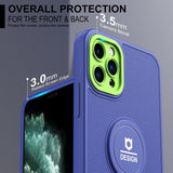 iPhone 11 Pro Case With Small Tail Holder - Blue Green