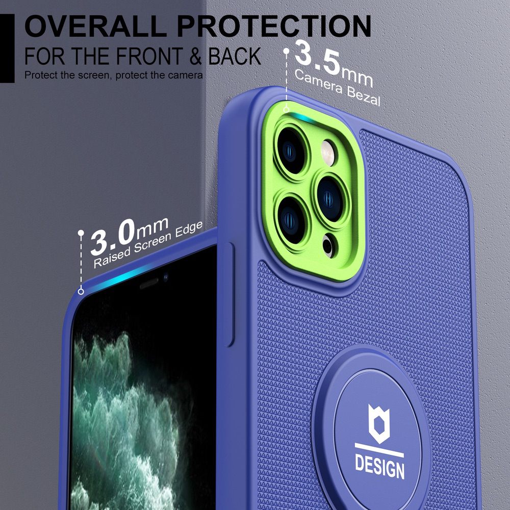iPhone 11 Pro Max Case With Small Tail Holder - Blue Green
