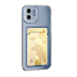 iPhone 12 Case with Card Slot - Transparent