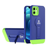 iPhone 12 Case With Small Tail Holder Made With TPU + PC - Blue