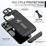 iPhone 12 Pro Case Shockproof Protective With Stand - Black