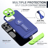 iPhone 12 Pro Max Case With Small Tail Holder - Blue+Green