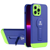 iPhone 12 Pro Max Case With Small Tail Holder - Blue+Green