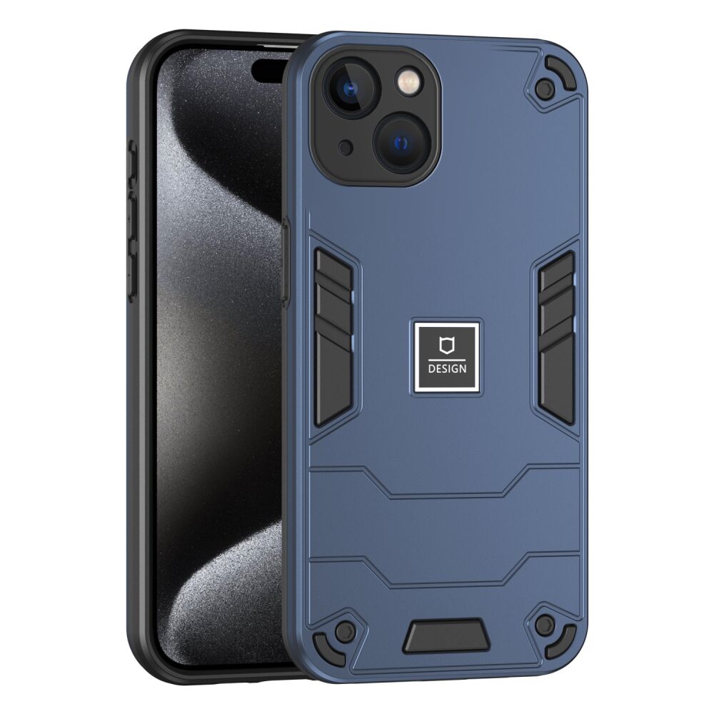 iPhone 13 Case 2 in 1 Protective TPU and PC - Blue