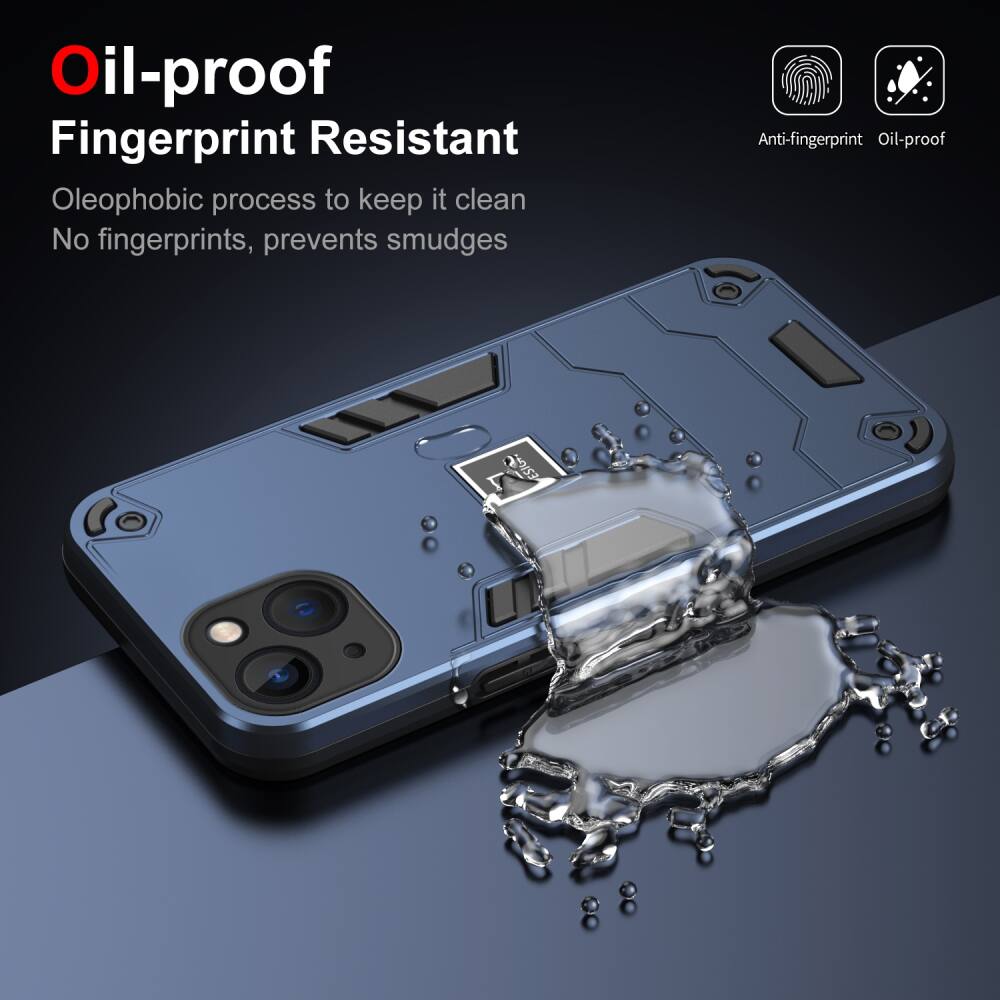 iPhone 13 Case 2 in 1 Protective TPU and PC - Blue