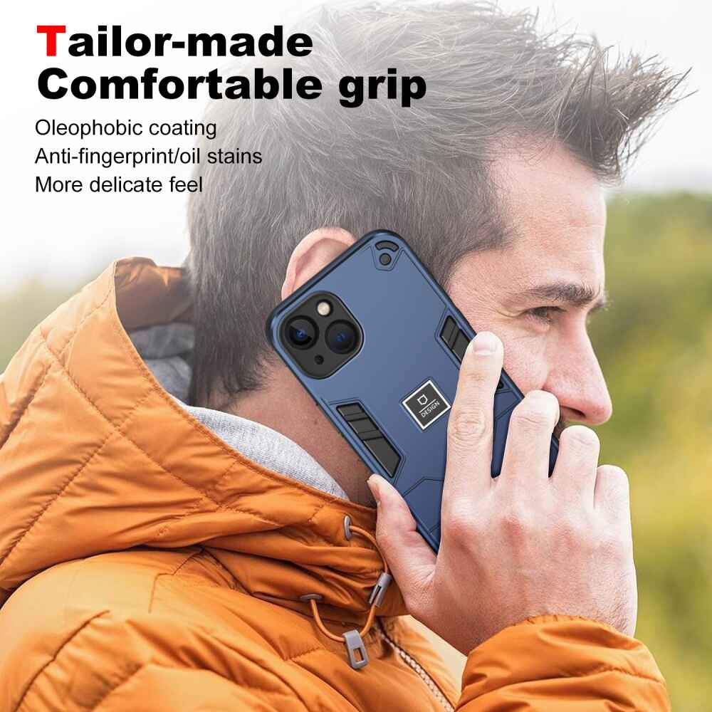 iPhone 13 Case 2 in 1 Protective TPU and PC - Blue