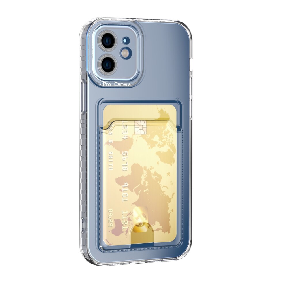 iPhone 13 Case With Card Slot Made With TPU - Transparent