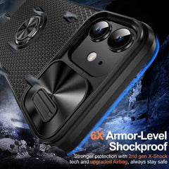 iPhone 13 Case With Sliding Camshield Armor - Black