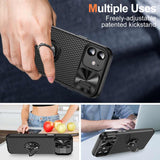 iPhone 13 Case With Sliding Camshield Armor - Black