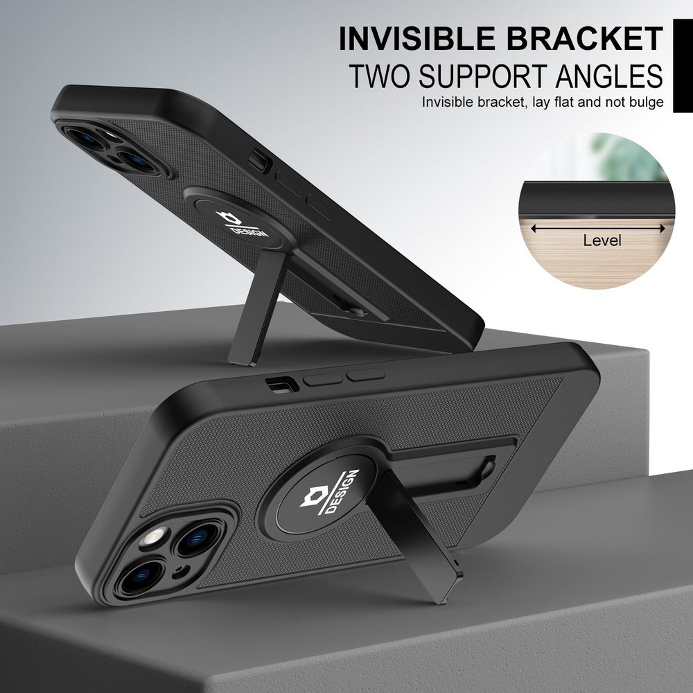 iPhone 13 Case With Small Tail Holder - Black