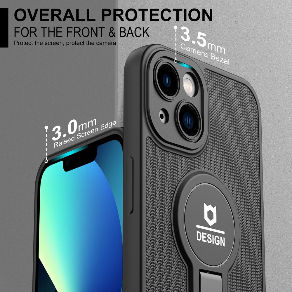 iPhone 13 Case With Small Tail Holder - Black