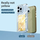 iPhone 13 mini Case With Card Slot Made With TPU - Transparent