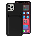 iPhone 13 Pro Case Shockproof with Card Slot - Black