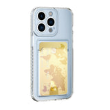 iPhone 13 Pro Max Case With Card Slot Made With TPU - Transparent