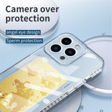 iPhone 13 Pro Max Case With Card Slot Made With TPU - Transparent