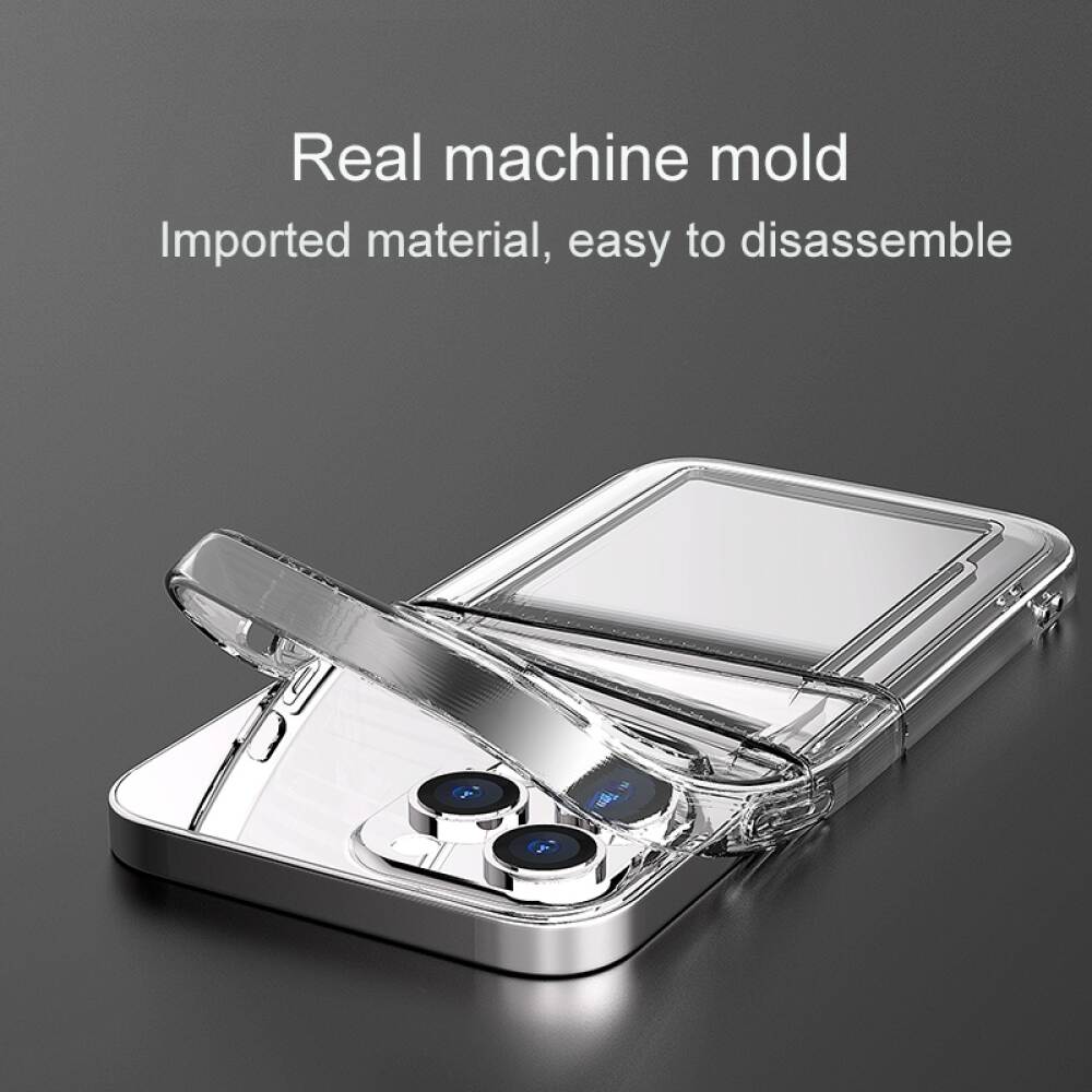 iPhone 13 Pro Max Case With Dual Card Slot Made With TPU - Transparent