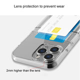 iPhone 13 Pro Max Case With Dual Card Slot Made With TPU - Transparent