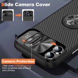 iPhone 13 Pro Max Case With Sliding Camshield Armor - Black