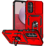 iPhone 14 Case With Camera Shield Cover - Red