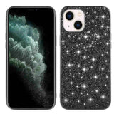 iPhone 14 Plus Case Glitter Powder Shockproof - Black
