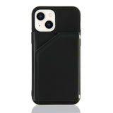 iPhone 14 Plus Case Made With PU Leather + TPU + PC - Black