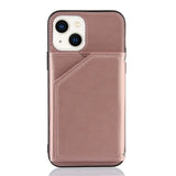 iPhone 14 Plus Case With Four Card Slots - Rose Gold