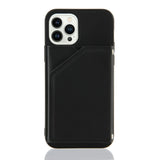iPhone 14 Pro Case Made With PU Leather + TPU + PC - Black