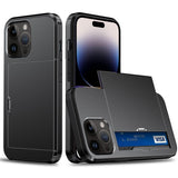 iPhone 14 Pro Case with 2 Card Slots - Black