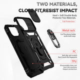 iPhone 14 Pro Case With Camera Shield Made With TPU + PC - Black