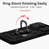 iPhone 14 Pro Case With Camera Shield Made With TPU + PC - Black